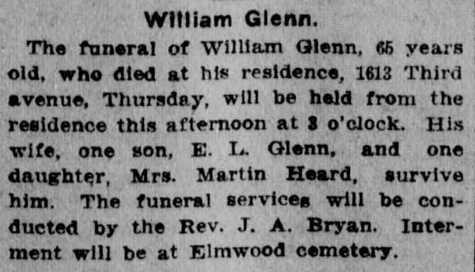 William Glenn obituary